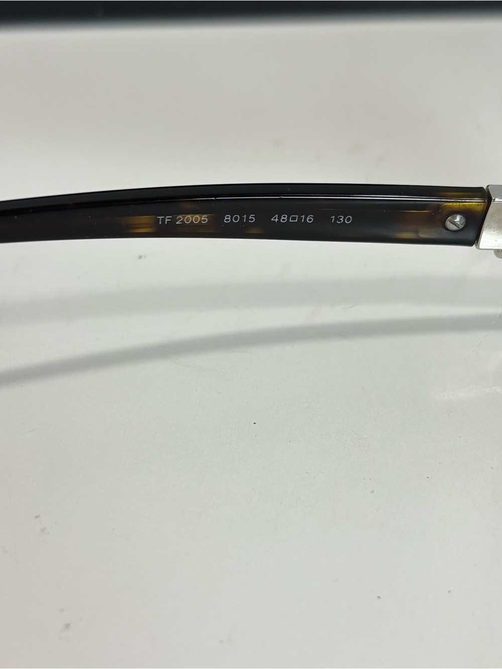 TIFFANY & CO EYEGLASSES TF2005 8015 48-16-130 BROWN TORTOISE SHELL VTG W/BOX - Picture 8 of 12